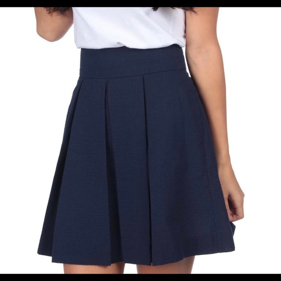 Lauren James Dresses & Skirts - Lauren James NWT pleated seersucker skirt